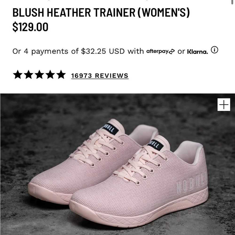Womens Nobulls trainers in the color blush